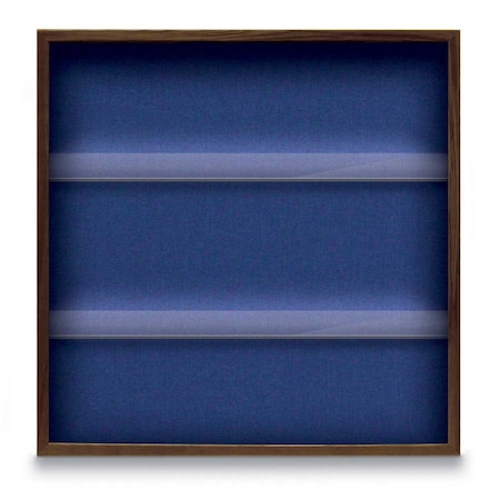 United Visual Products Outdoor Enclosed Combo Board, 48"x36", Satin Frame/White Porc & Forbo UVCB4836OD-WHTPORC-FORBO